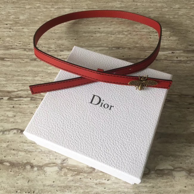 Dior BEE BELT CALFSKIN B0387 red