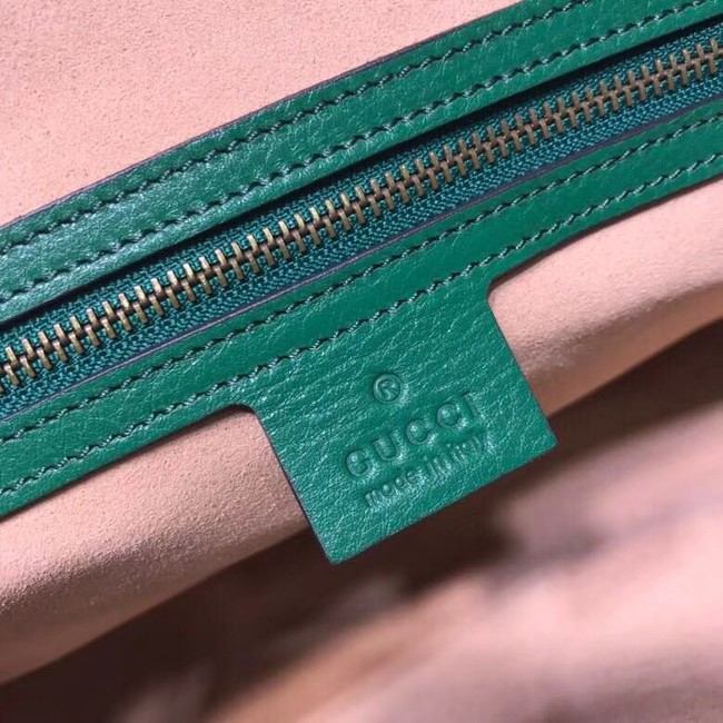 Gucci RE medium top handle bag Style 516459 green