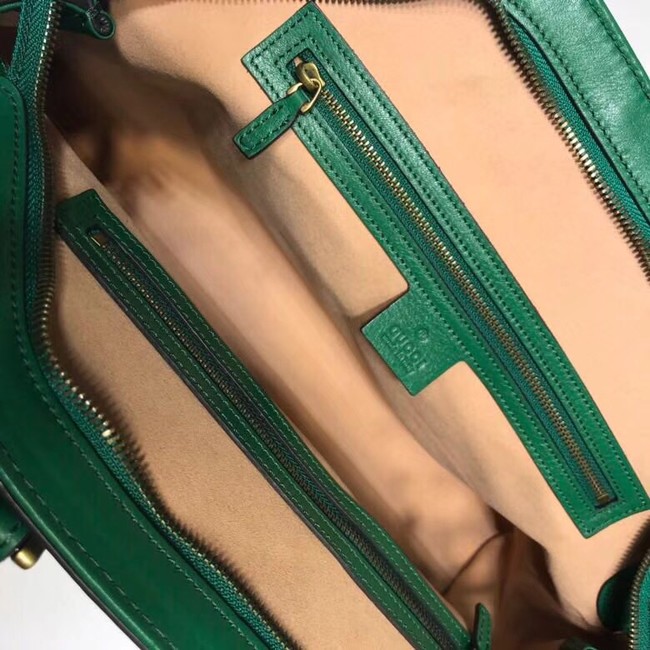 Gucci RE medium top handle bag Style 516459 green