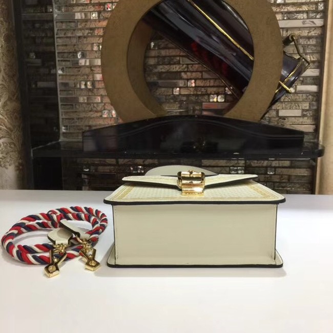 Gucci Sylvie leather mini bag 470270 cream