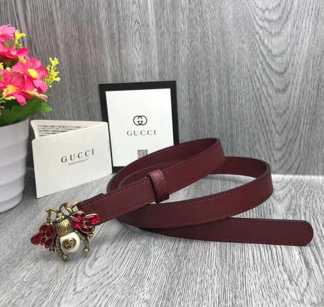 Gucci leather belt 476452 fuchsia