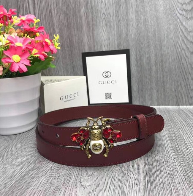 Gucci leather belt 476452 fuchsia