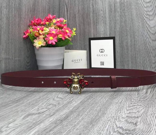 Gucci leather belt 476452 fuchsia