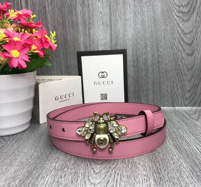 Gucci leather belt 476452 pink