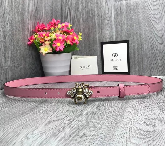Gucci leather belt 476452 pink