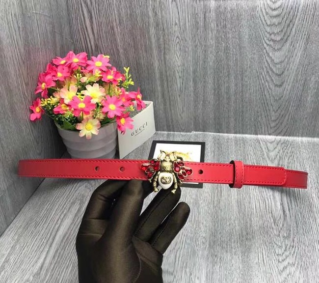 Gucci leather belt 476452 red