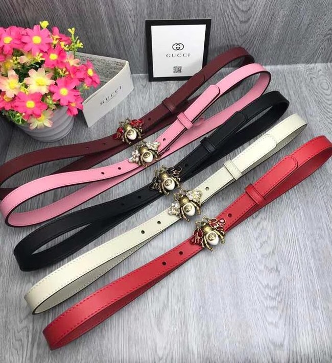 Gucci leather belt 476452 red