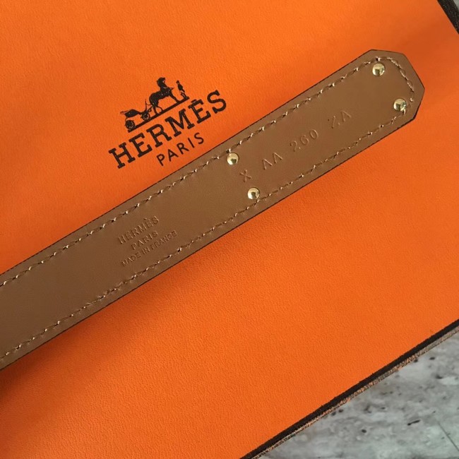Hermes original epsom leather Kelly belt H069853 fuchsia