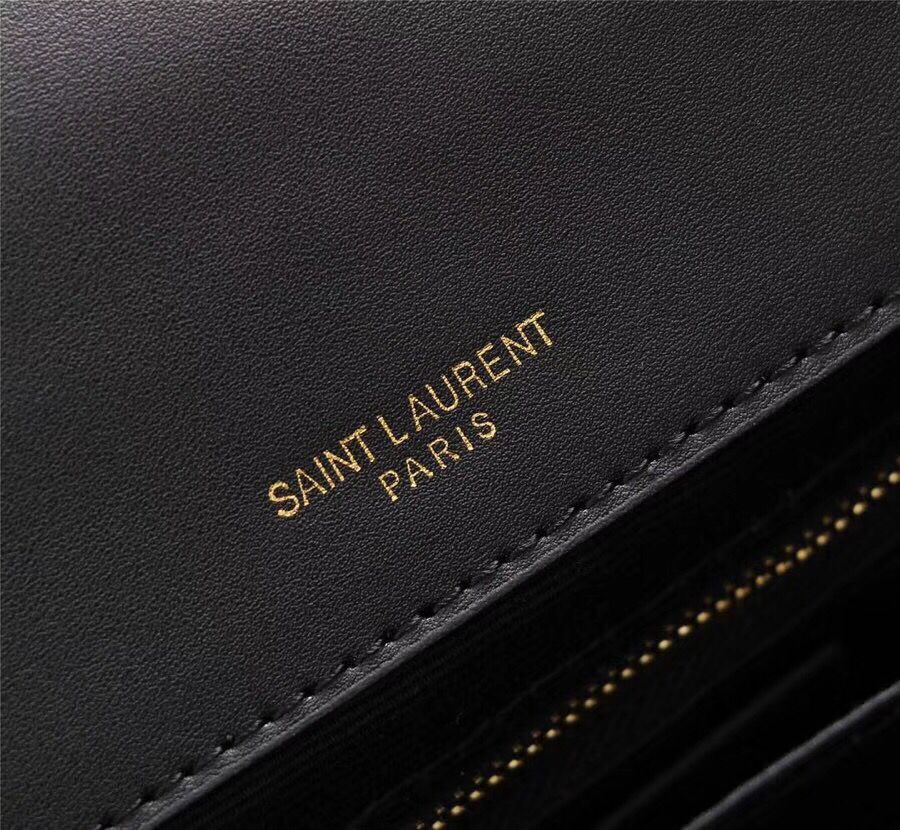 SAINT LAURENT Jamie monogram leather shoulder bag 2833 black