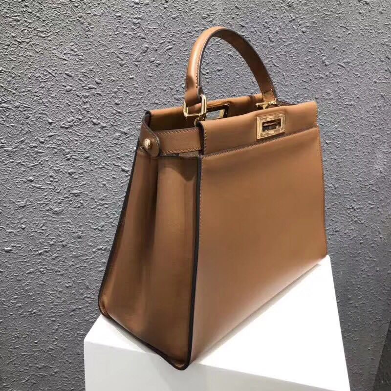 Fendi PEEKABOO Tote Bag 3559 brown