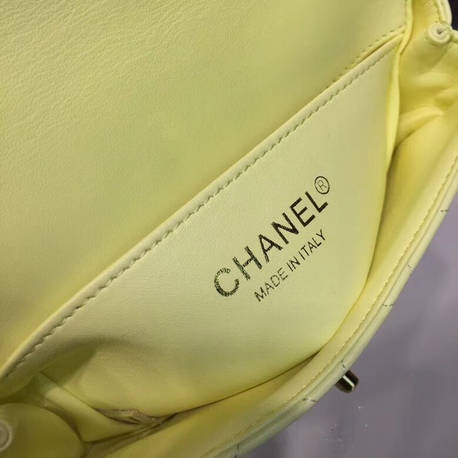 Chanel Original waist pack Sheepskin 4771 lemon