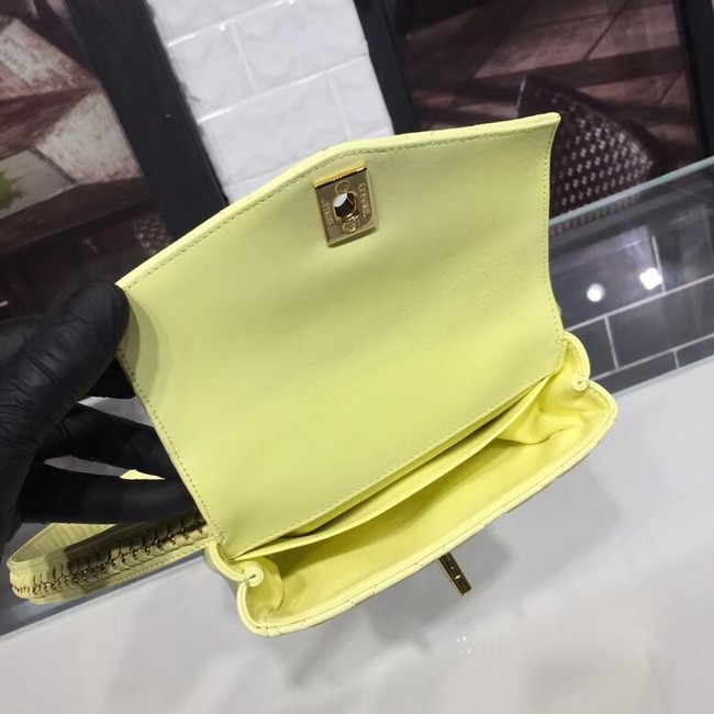 Chanel Original waist pack Sheepskin 4771 lemon