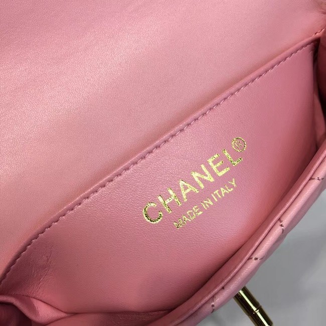 Chanel Original waist pack Sheepskin 4771 pink