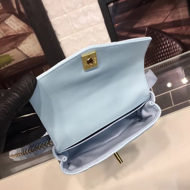 Chanel Original waist pack Sheepskin 4771 sky blue