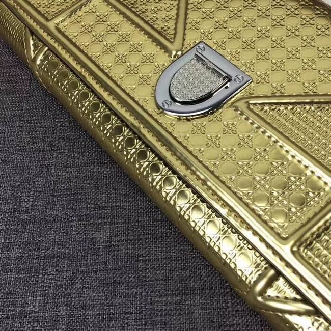 Dior Original Cowhide mini Shoulder Bag 3780 gold