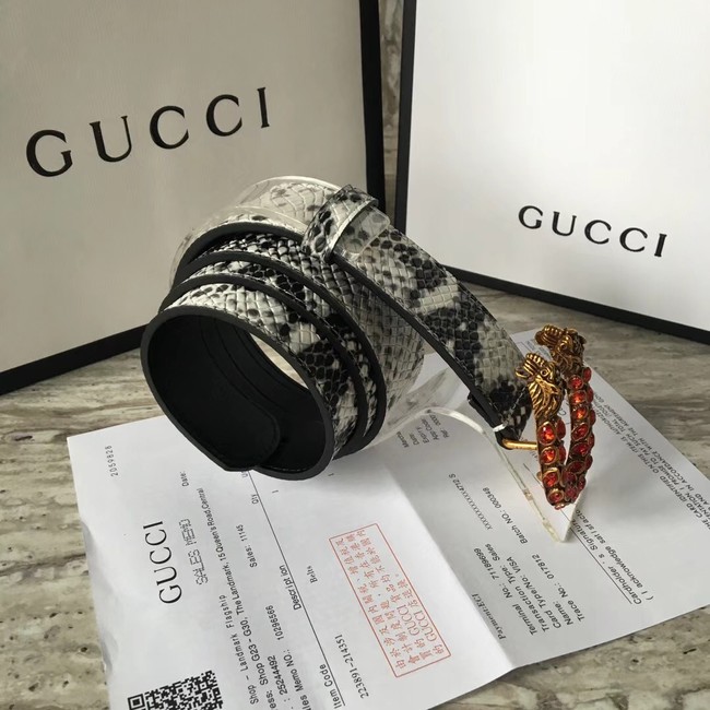 Gucci Snakeskin belt with Horsebit 488940