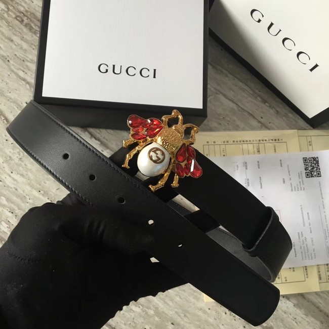 Gucci leather belt 499638 black