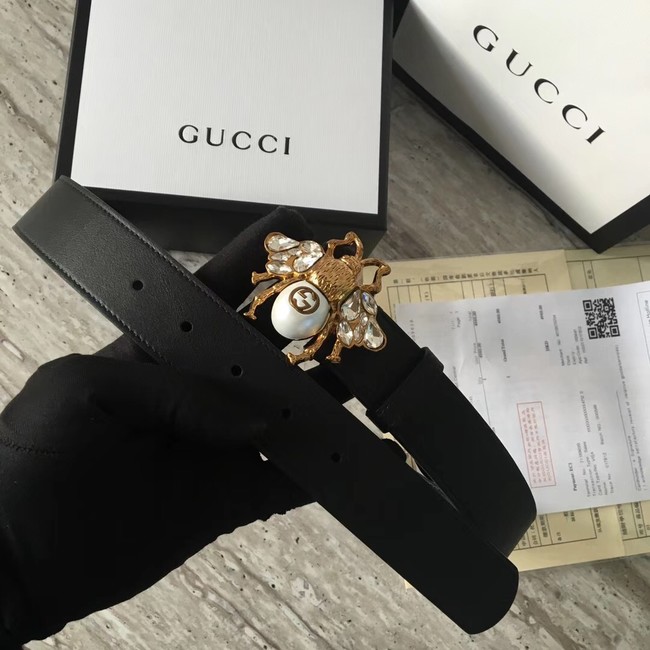 Gucci leather belt 499638 black