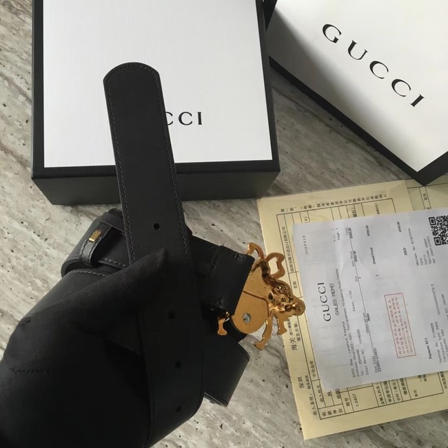 Gucci leather belt 499638 black