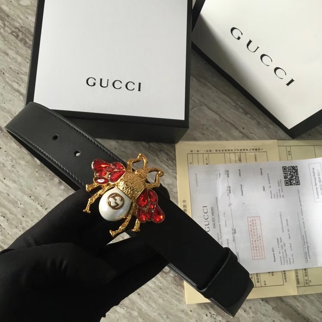 Gucci leather belt 499638 black