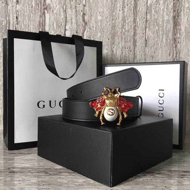 Gucci leather belt 499638 black