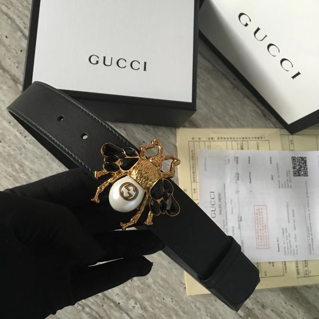 Gucci leather belt 499638 black