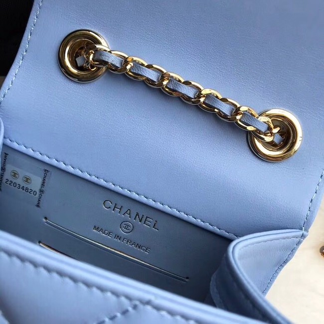 Chanel Flap Original Mobile phone bag 55698 blue