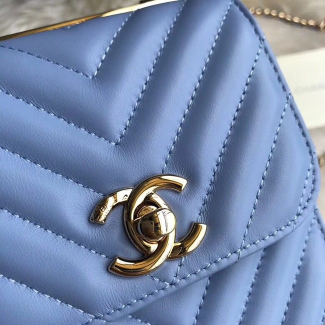 Chanel Flap Original Mobile phone bag 55698 blue