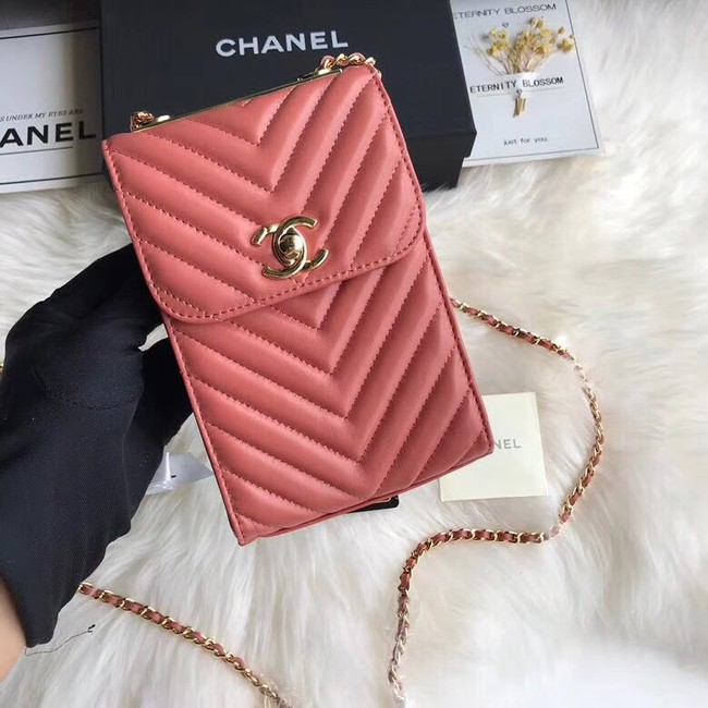 Chanel Flap Original Mobile phone bag 55698 pink