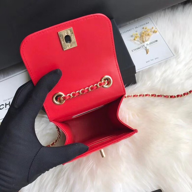 Chanel Flap Original Mobile phone bag 55698 red