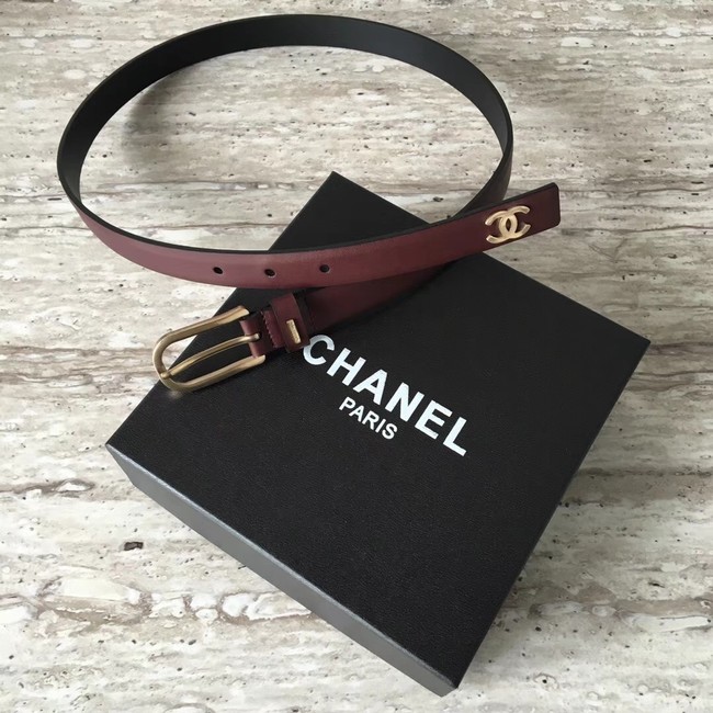 Chanel Original Calf leather Belt 56988 fuchsia