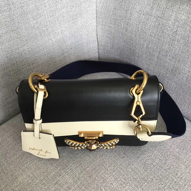 Gucci Queen Margaret small shoulder bag 476542 black&white