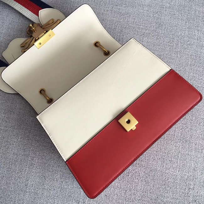 Gucci Queen Margaret small top handle bag 476541 red&white