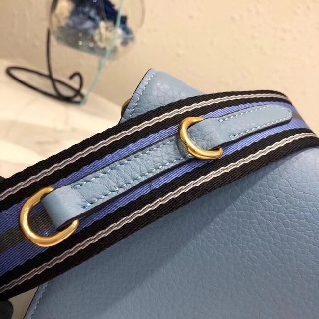 Prada calf leather shoulder bag 1BD102 blue