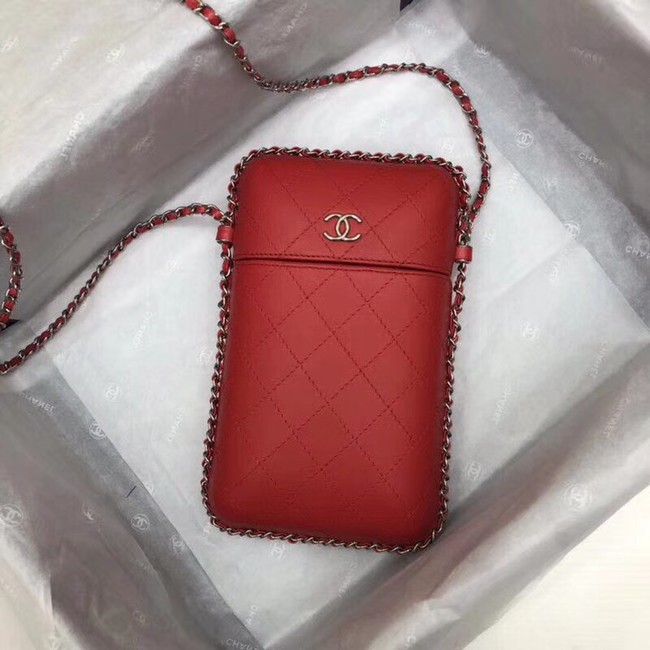 Chanel Flap Original Mobile phone bag 55699 red