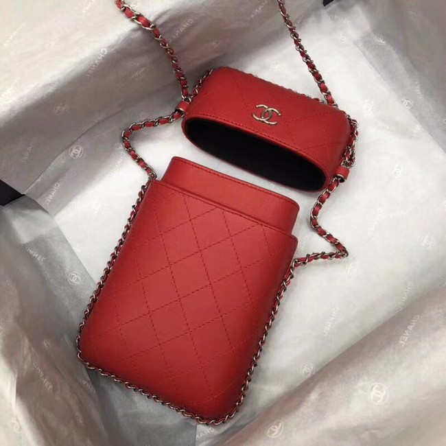 Chanel Flap Original Mobile phone bag 55699 red