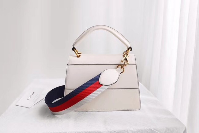 Gucci Queen Margaret small top handle bag 476541 white