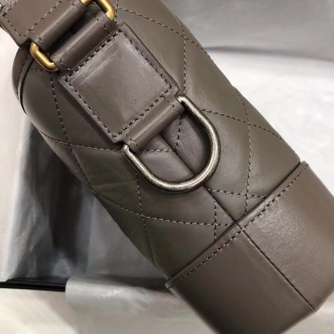 Chanel Gabrielle Original Calf leather Shoulder Bag 93841 grey