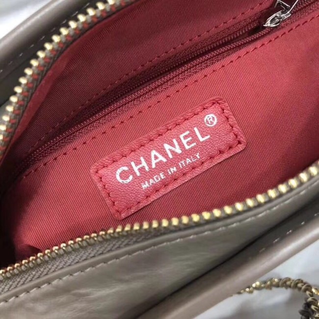 Chanel Gabrielle Original Calf leather Shoulder Bag 93841 grey