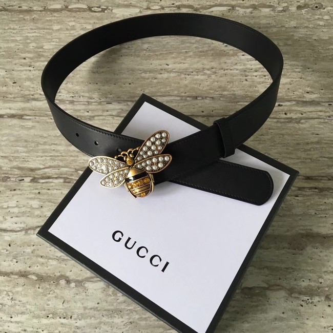 Gucci Queen Margaret leather belt 499637 black