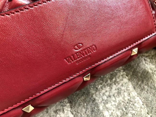 VALENTINO Candystud leather cross-body bag 9741 red