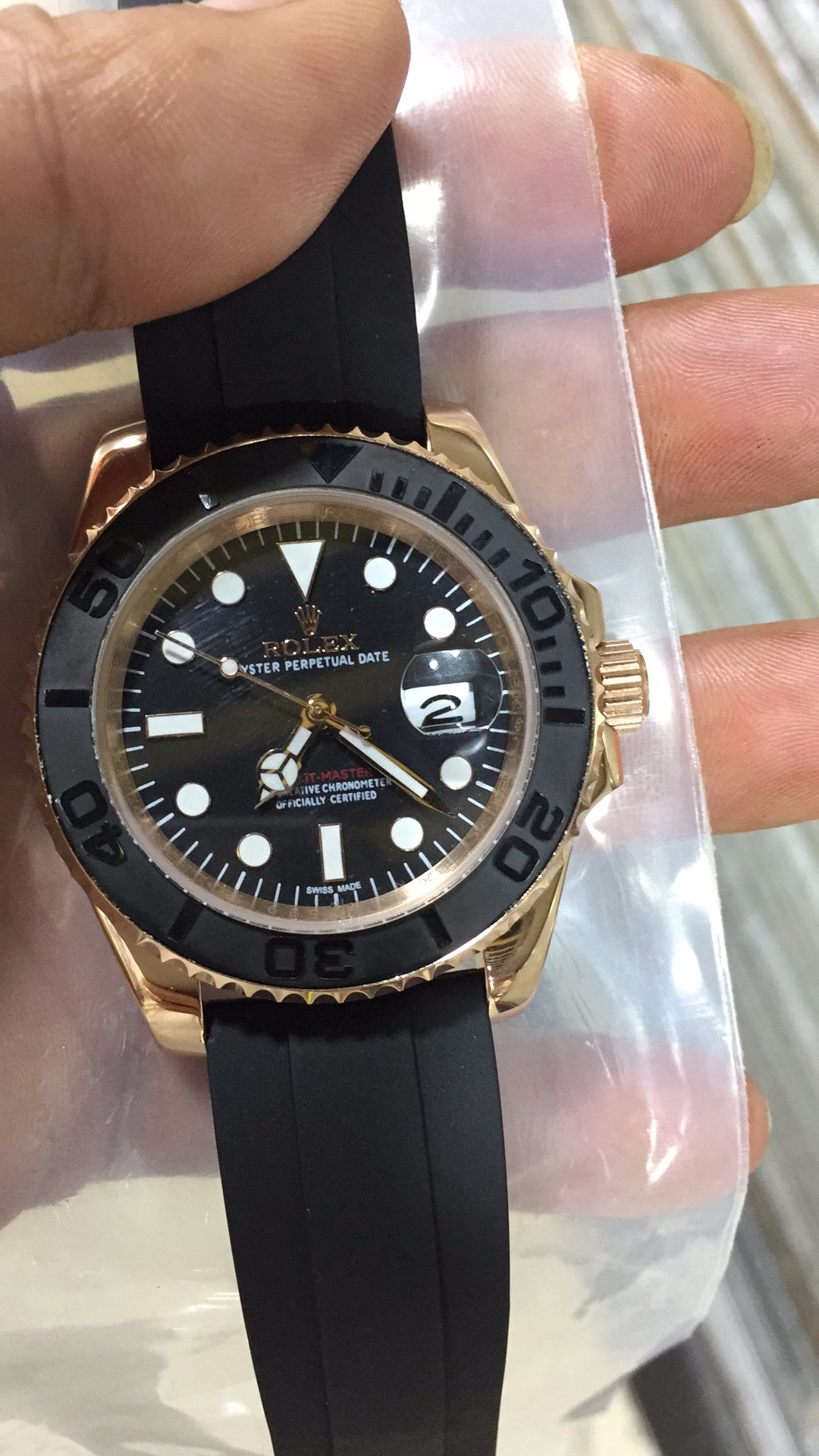 Rolex Datejust Replica Watch 45695 black