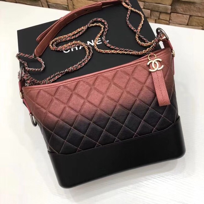 CHANEL GABRIELLE Hobo Bag A93824 red&black