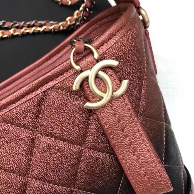 CHANEL GABRIELLE Hobo Bag A93824 red&black