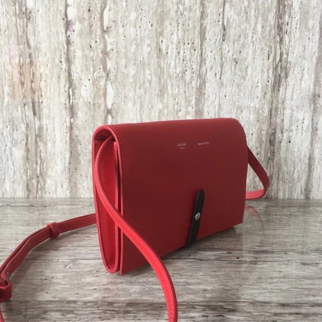 Celine leather Mini Shoulder Bag 73383 red