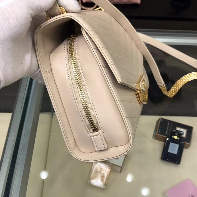 Chanel Flap Bag Calfskin & Gold-Tone Metal A57491 Light Beige