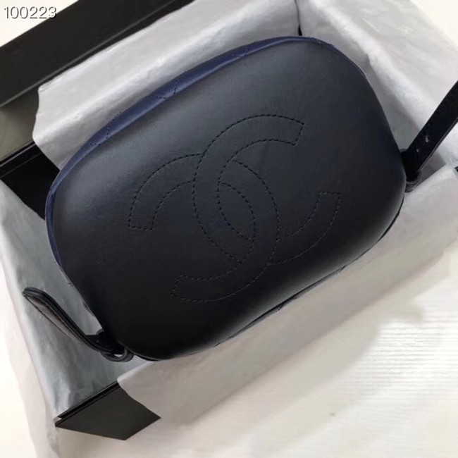 Chanel Backpack Calfskin A57497 dark blue