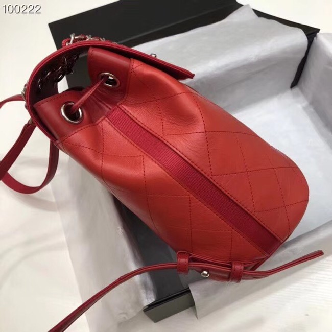 Chanel Backpack Calfskin A57497 red