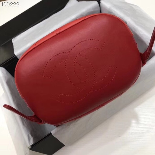 Chanel Backpack Calfskin A57497 red
