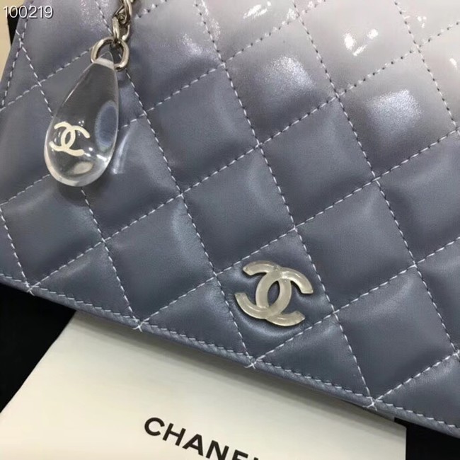 Chanel Clutch with Chain A33814 blue